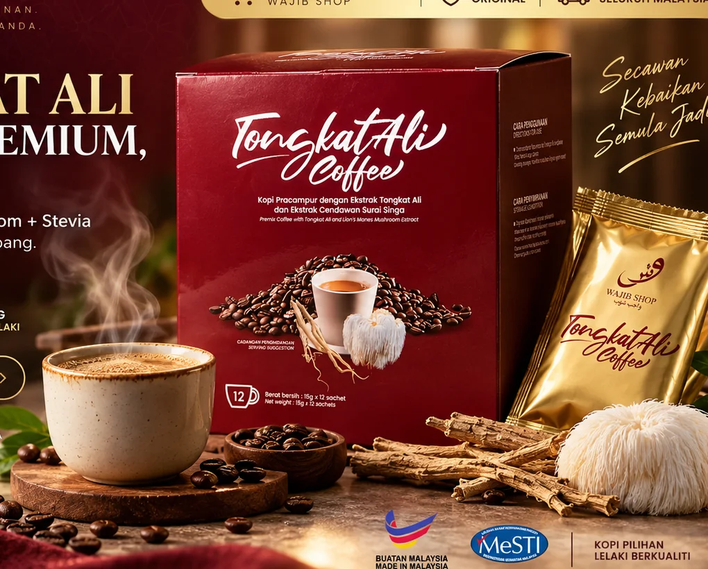Wajib Tongkat Ali Coffee bersama secawan kopi